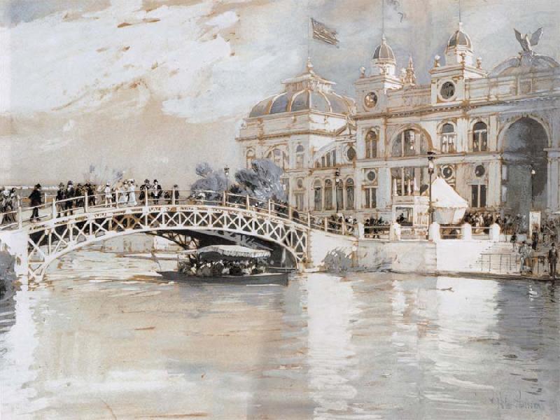 Childe Hassam Columbian Exposition Chicago china oil painting image
